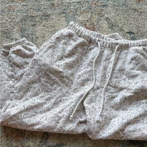 White and Brown Cherub Sweats